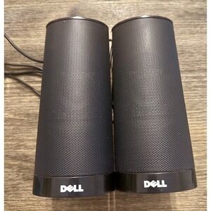 Dell AX210 Stereo Speakers USB Powered Desktop Laptop Black Excellent Condition